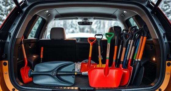 compact snow shovels for vehicles