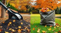 comparing leaf mulching and bagging