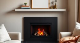 decorative fireplace without fire