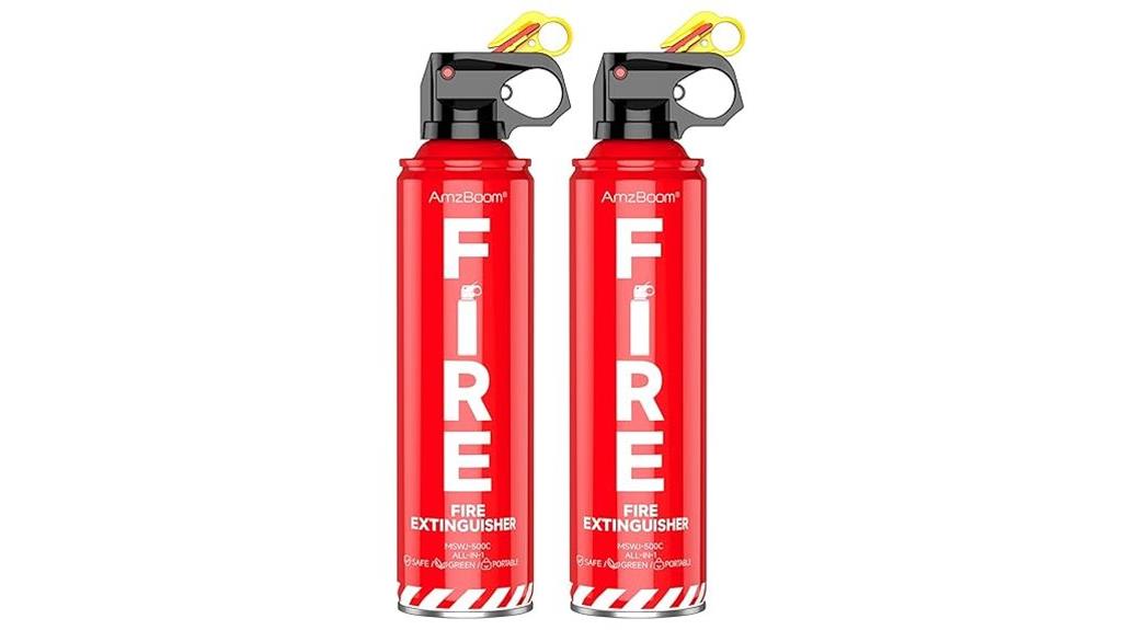 dual portable fire suppressors