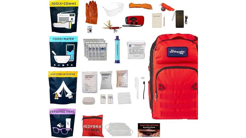 earthquake preparedness 3 day kit