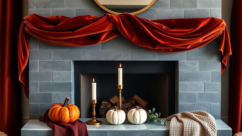 elegant balanced fall decor