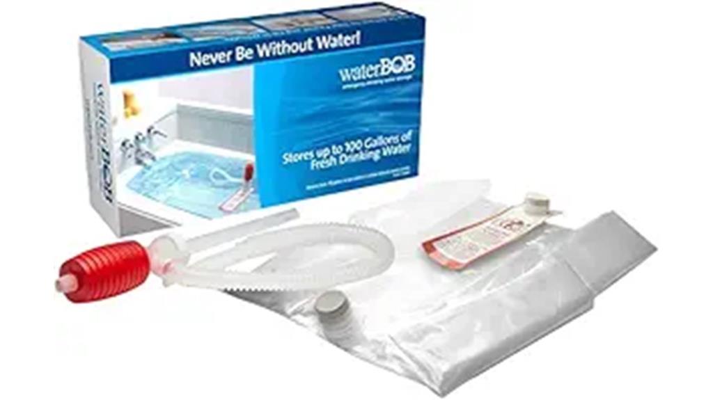 emergency bathtub water storage