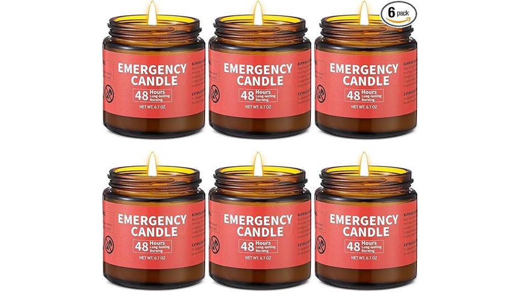 emergency candles in pack