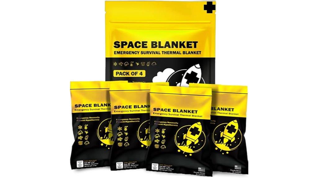 emergency thermal blanket pack