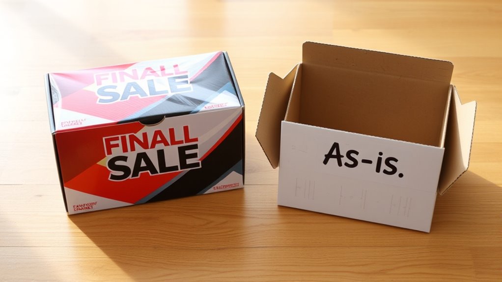 final vs as is sale