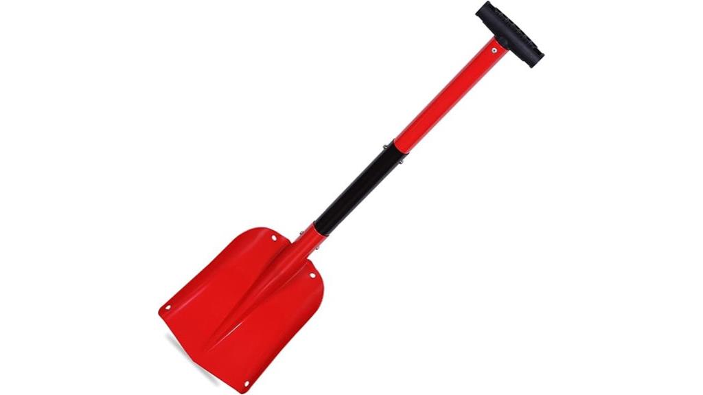foldable aluminum snow shovel