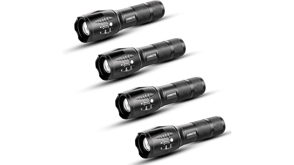 four pack emergency flashlights