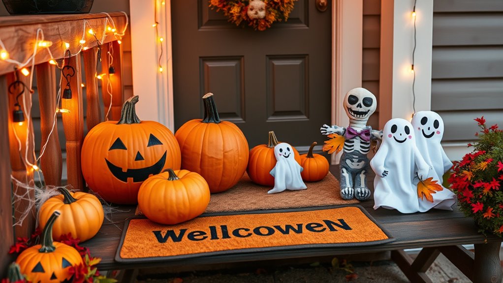 friendly cheerful halloween decor