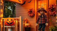 friendly halloween porch decorations