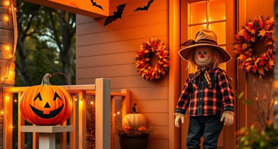 friendly halloween porch decorations