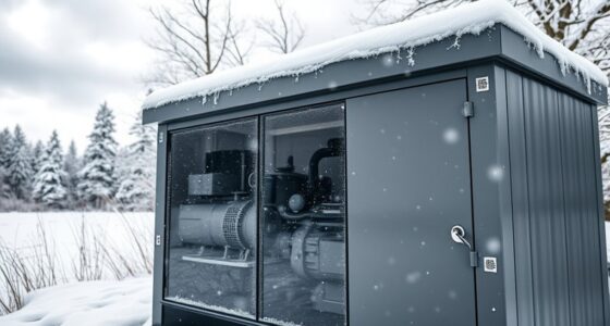 generator enclosures for snow