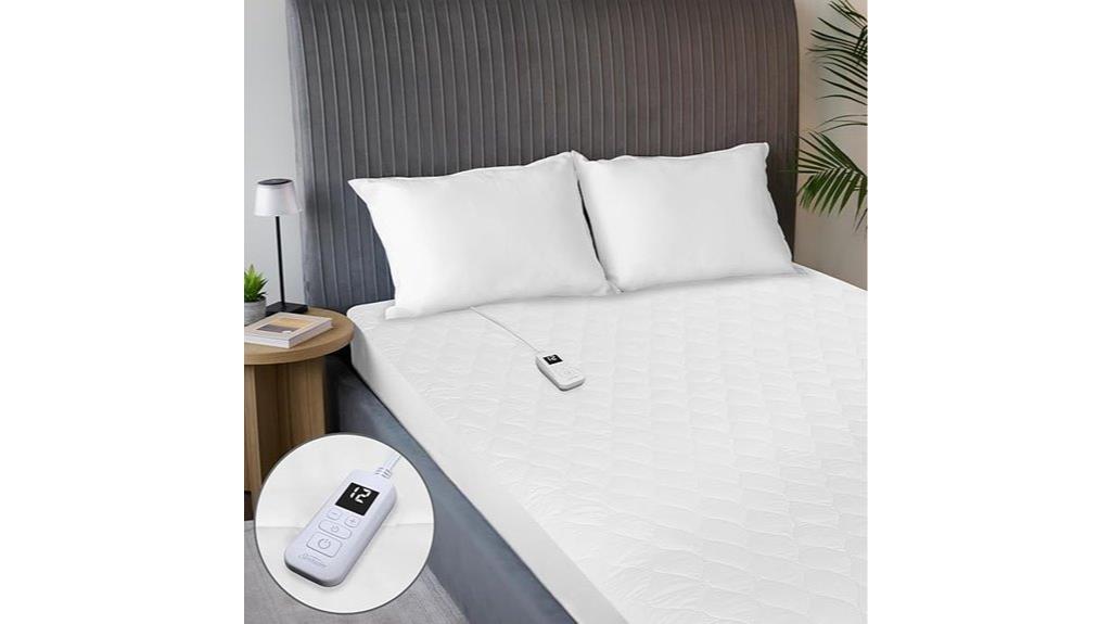 heated quilted mattress pad