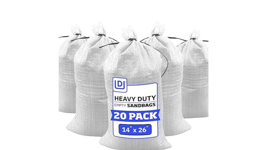 heavy duty sand bags 20 pack