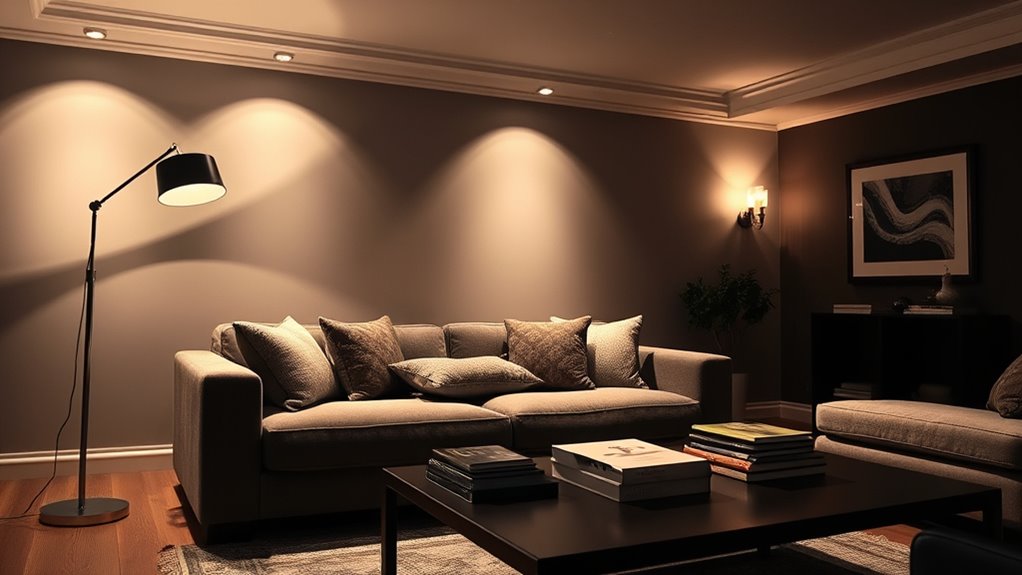 layered lighting creates ambiance