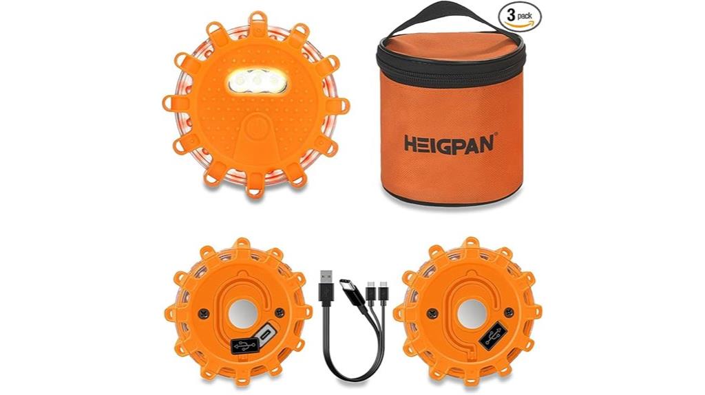 led car emergency flares