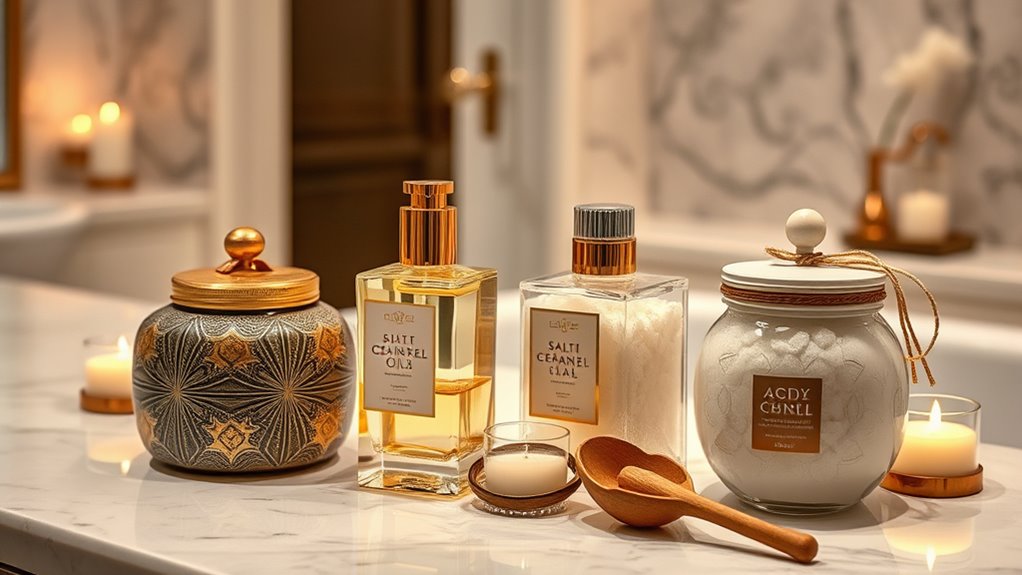 luxury bath oil sets