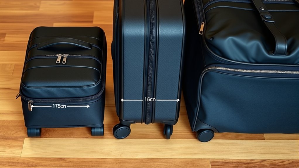 measuring luggage size standards