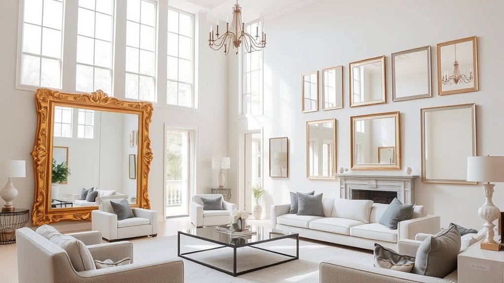 mirror shapes enhance space