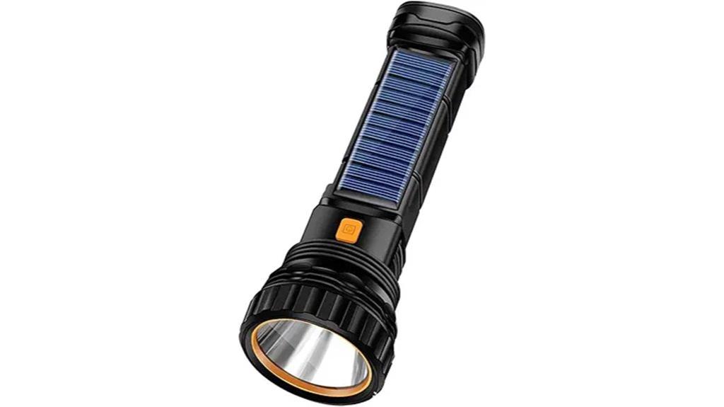 multi function solar flashlight