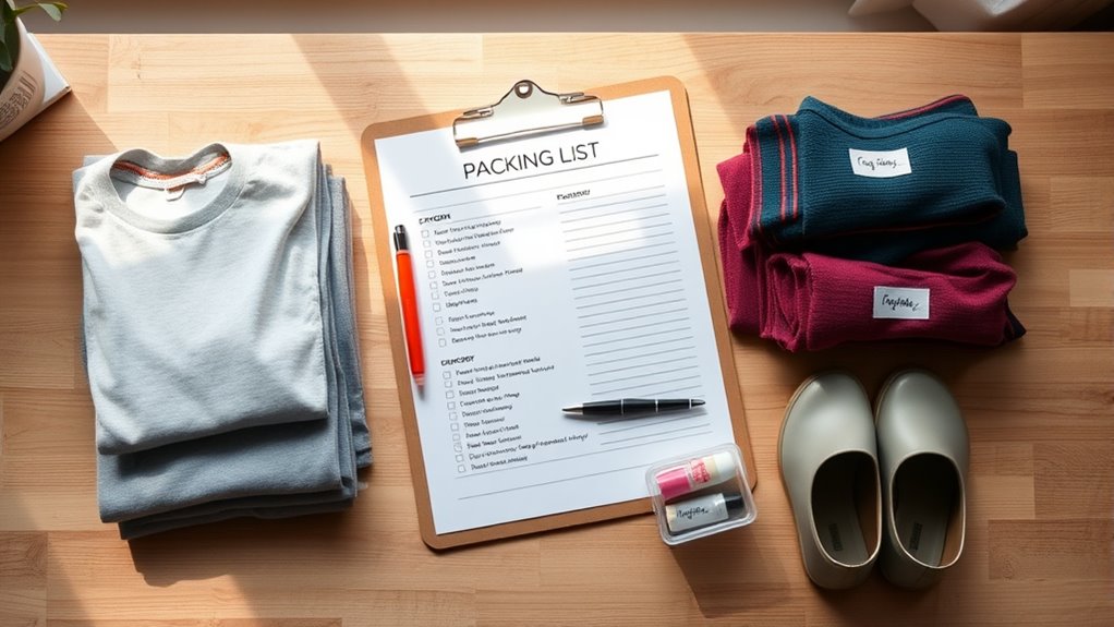 organize categorize checklist pack