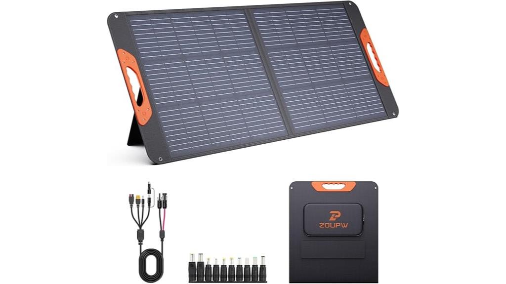portable 100w folding solar panel