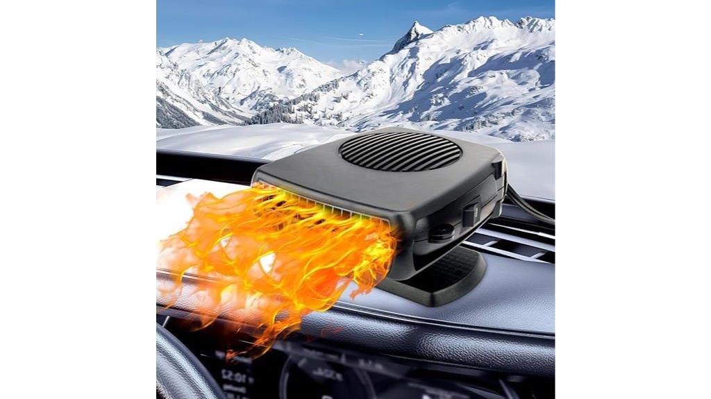 portable 12v windshield heater