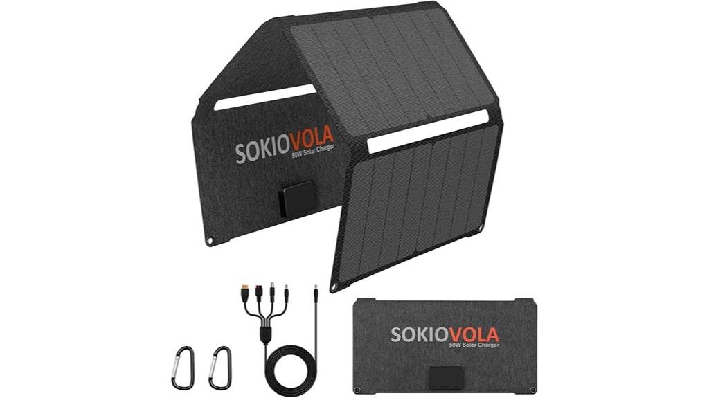 portable 50w solar charger