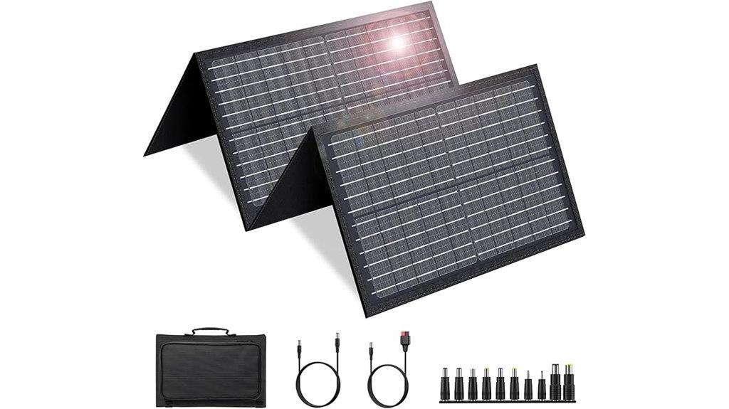 portable 60w foldable solar panel