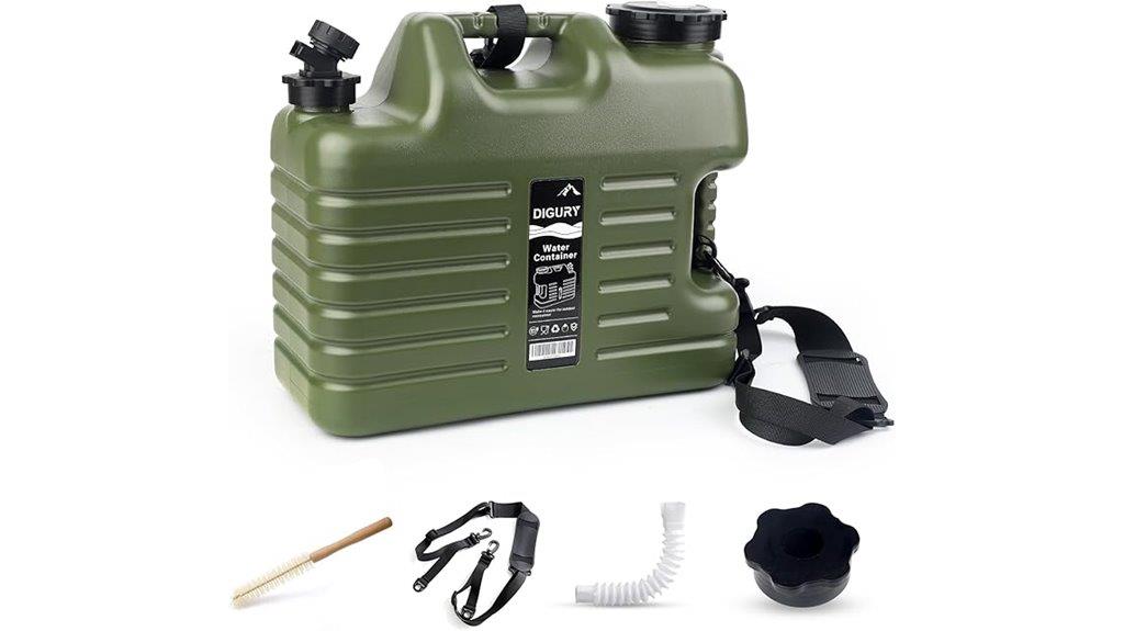 portable camping water container