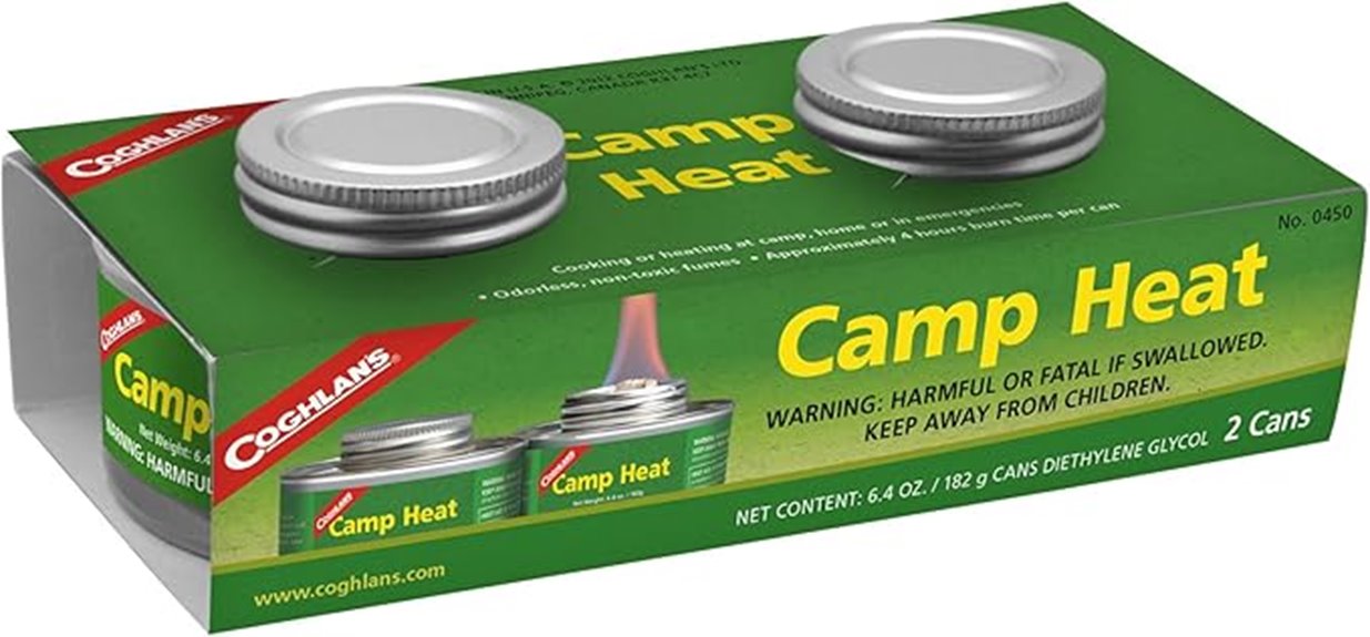 portable canned camping heater