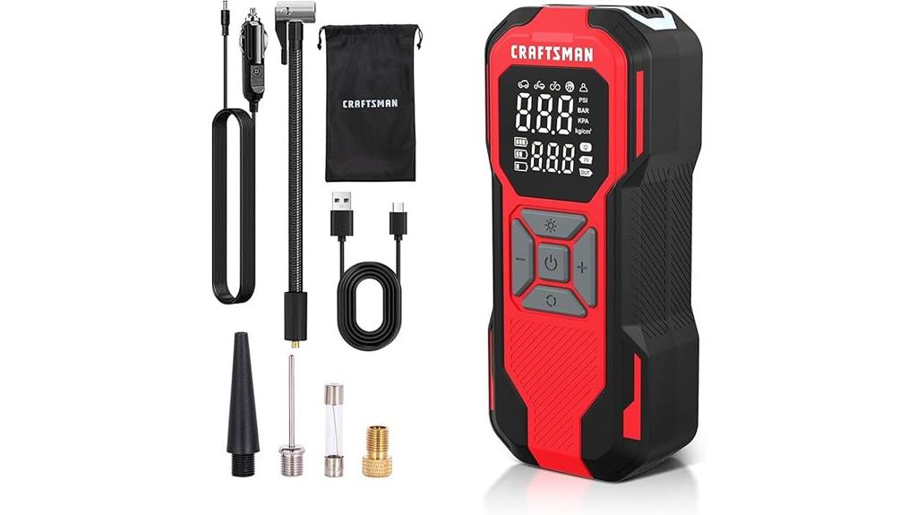 portable digital tire inflator