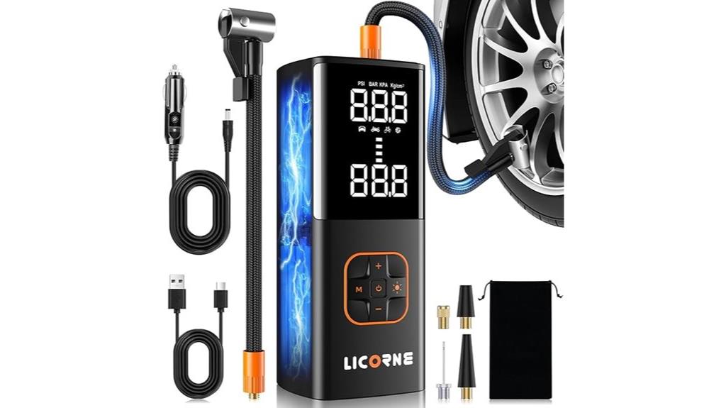 portable digital tire inflator
