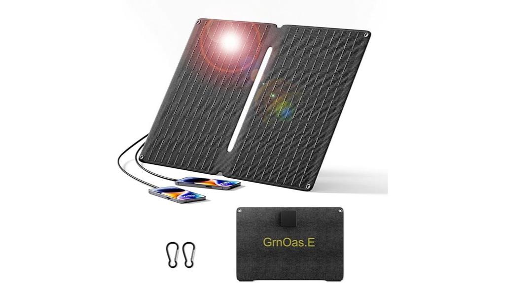 portable solar charging device