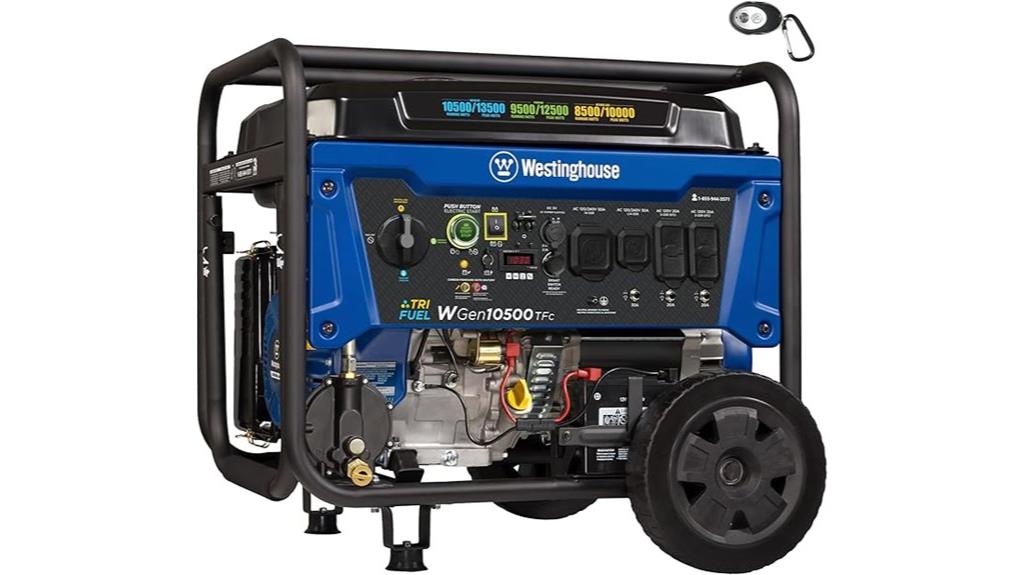portable tri fuel home generator