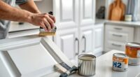 proper kitchen cabinet painting