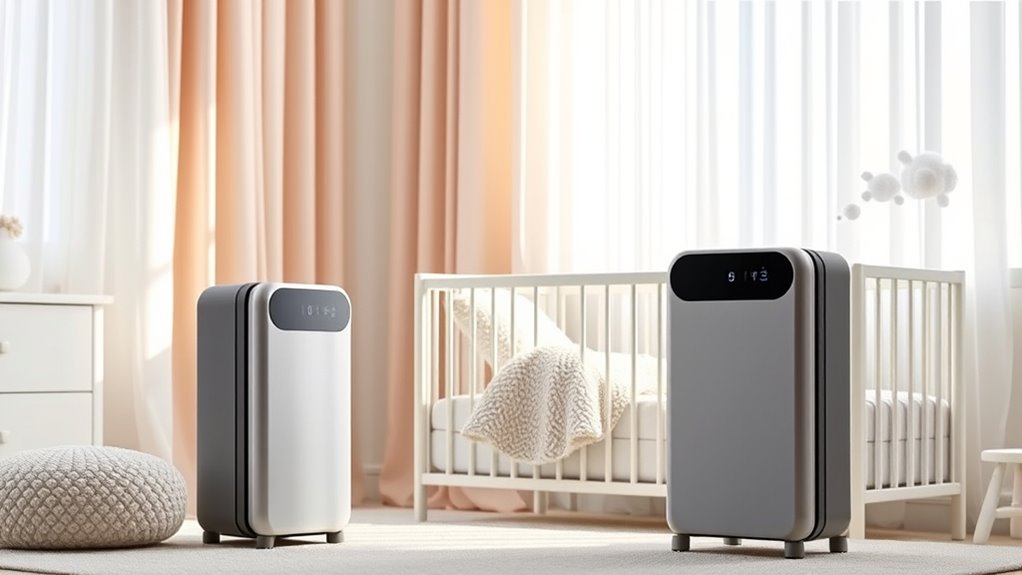 quiet portable nursery air purifier