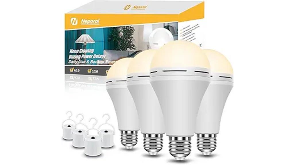 rechargeable emergency light bulbs