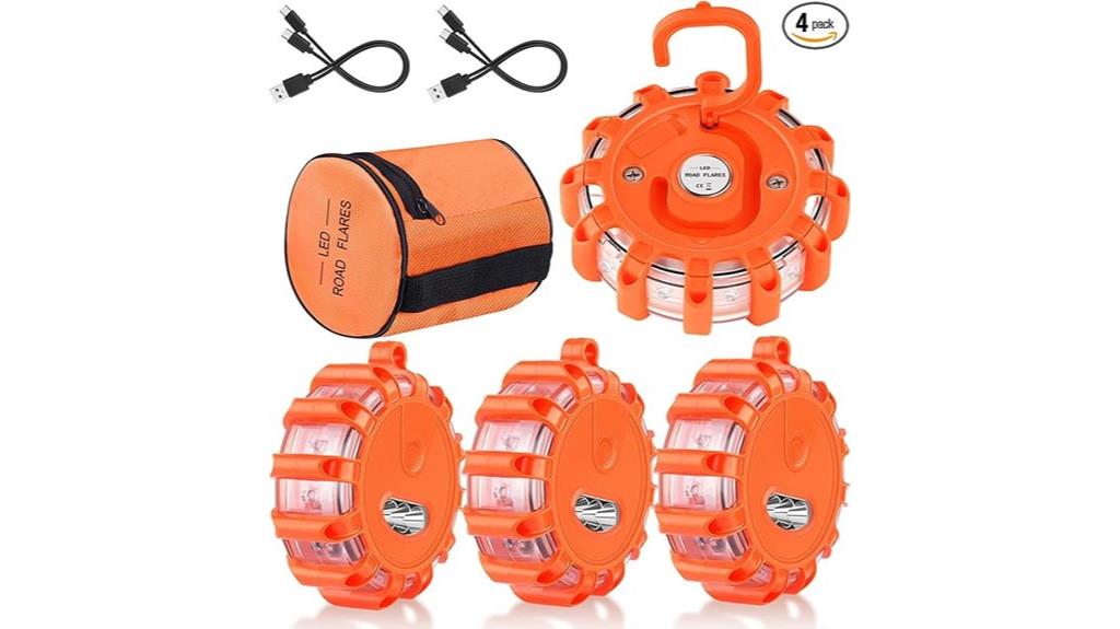 rechargeable led car flares