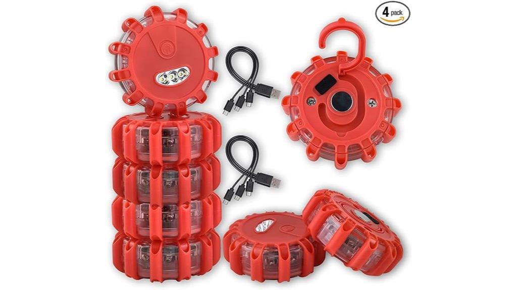 rechargeable led road flares