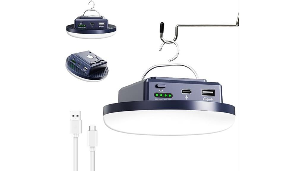 rechargeable magnetic camping lantern