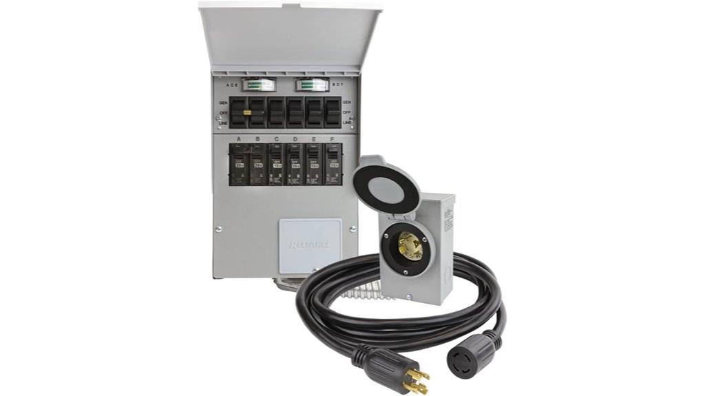reliance 6 circuit transfer switch