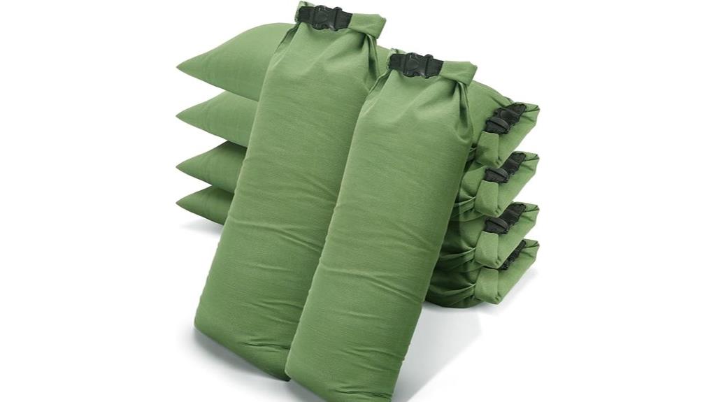 reusable canvas flood bags