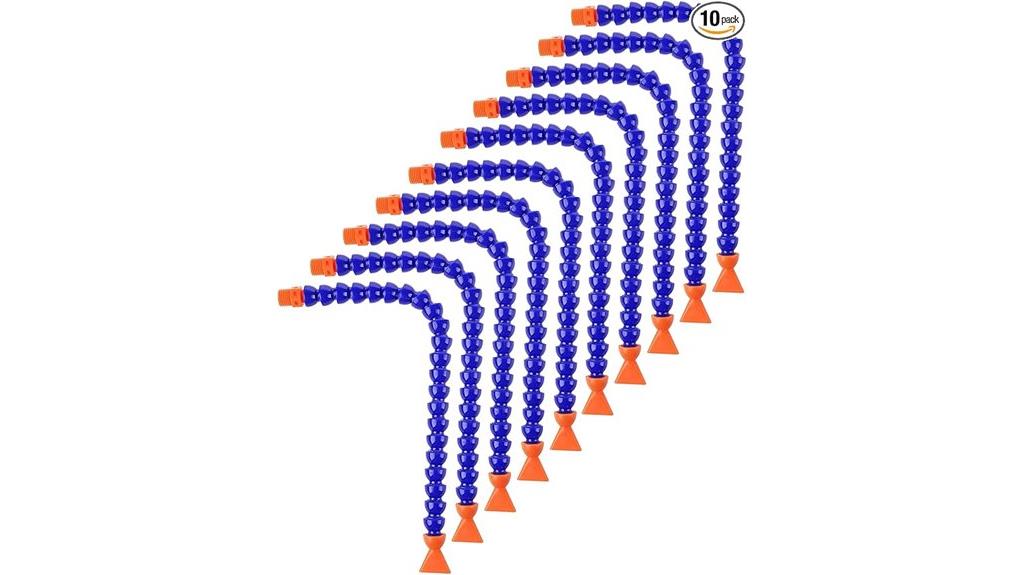 set of ten flexible hoses