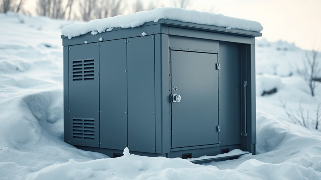 snow resistant generator enclosure