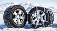 snow tires versus chains