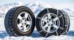 snow tires versus chains