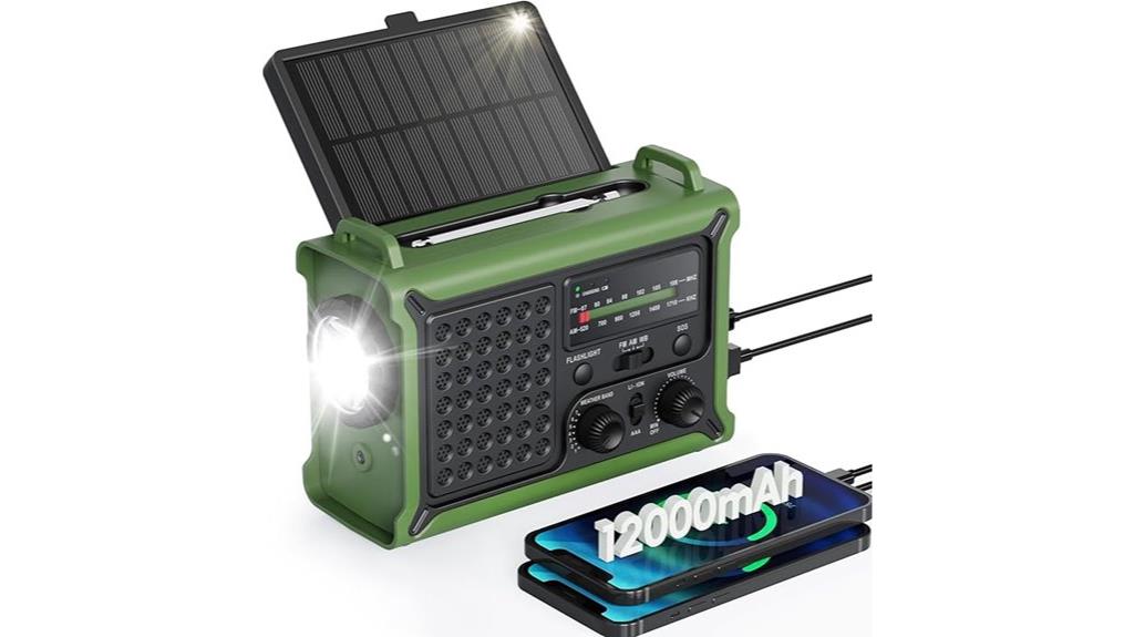 solar powered emergency radio