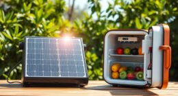 solar powered refrigerator battery banks