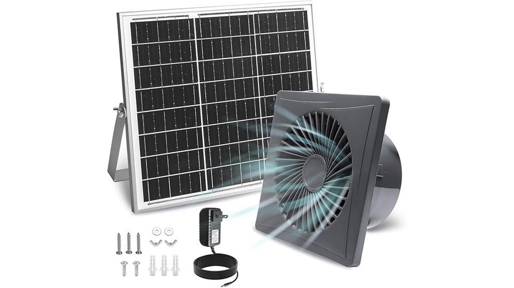 solar powered ventilation fan